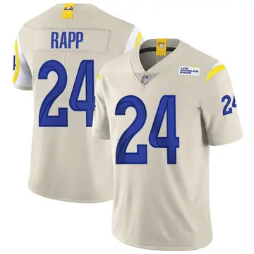 Nike Taylor Rapp Men's Limited Los Angeles Rams Bone Vapor Jersey