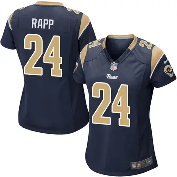 Nike Taylor Rapp Women's Game Los Angeles Rams Navy Team Color Jersey
