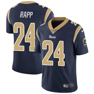 Nike Taylor Rapp Youth Limited Los Angeles Rams Navy Team Color Vapor Untouchable Jersey