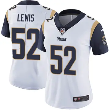 Nike Terrell Lewis Women's Limited Los Angeles Rams White Vapor Untouchable Jersey