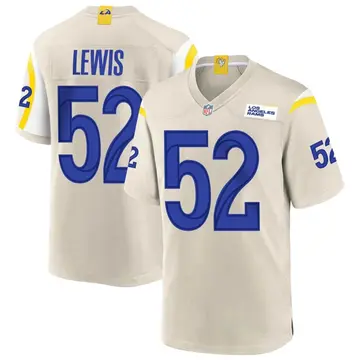 Nike Terrell Lewis Youth Game Los Angeles Rams Bone Jersey