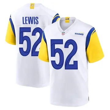 Nike Terrell Lewis Youth Game Los Angeles Rams White Jersey