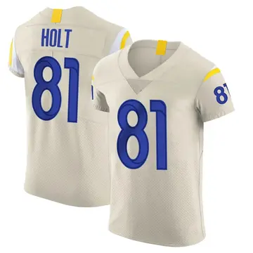 Nike Torry Holt Men's Elite Los Angeles Rams Bone Vapor Jersey