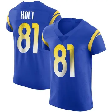 Nike Torry Holt Men's Elite Los Angeles Rams Royal Alternate Vapor Untouchable Jersey