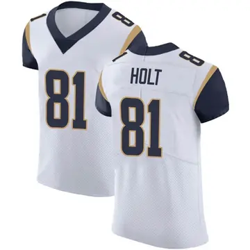Nike Torry Holt Men's Elite Los Angeles Rams White Vapor Untouchable Jersey