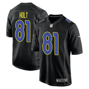 Nike Torry Holt Men's Game Los Angeles Rams Black Fashion Jersey