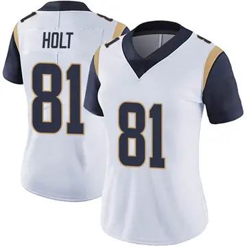 Nike Torry Holt Women's Limited Los Angeles Rams White Vapor Untouchable Jersey