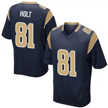 Nike Torry Holt Youth Game Los Angeles Rams Navy Team Color Jersey