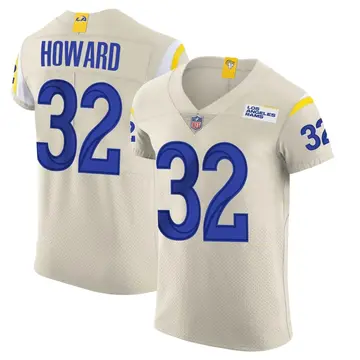 Nike Travin Howard Men's Elite Los Angeles Rams Bone Vapor Jersey