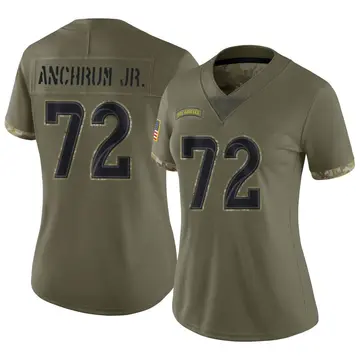 Nike Tremayne Anchrum Jr. Women's Limited Los Angeles Rams Olive 2022 Salute To Service Jersey