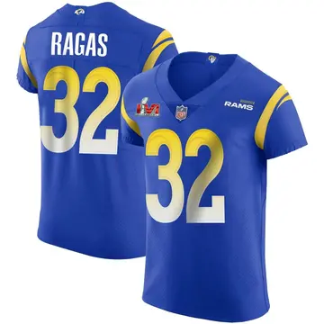 Nike Trey Ragas Men's Elite Los Angeles Rams Royal Alternate Vapor Untouchable Super Bowl LVI Bound Jersey
