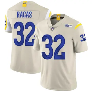 Nike Trey Ragas Men's Limited Los Angeles Rams Bone Vapor Jersey