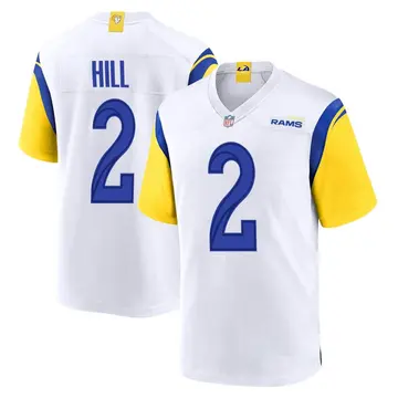 Nike Troy Hill Men's Game Los Angeles Rams White Jersey