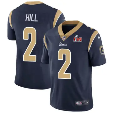 Nike Troy Hill Men's Limited Los Angeles Rams Navy Team Color Vapor Untouchable Super Bowl LVI Bound Jersey