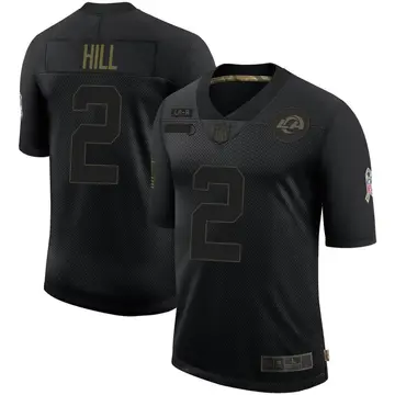 Nike Troy Hill Youth Limited Los Angeles Rams Black 2020 Salute To Service Jersey