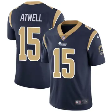 Nike Tutu Atwell Men's Limited Los Angeles Rams Navy Team Color Vapor Untouchable Jersey