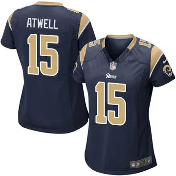 Nike Tutu Atwell Women's Game Los Angeles Rams Navy Team Color Jersey