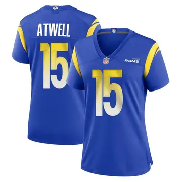 Nike Tutu Atwell Women's Game Los Angeles Rams Royal Alternate Jersey
