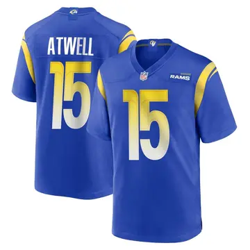 Nike Tutu Atwell Youth Game Los Angeles Rams Royal Alternate Jersey