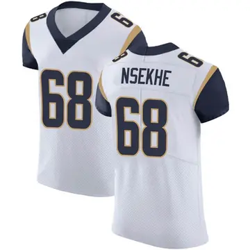 Nike Ty Nsekhe Men's Elite Los Angeles Rams White Vapor Untouchable Jersey