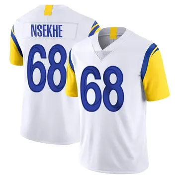 Nike Ty Nsekhe Men's Limited Los Angeles Rams White Vapor Untouchable Jersey