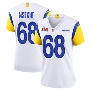 Nike Ty Nsekhe Women's Game Los Angeles Rams White Super Bowl LVI Bound Jersey