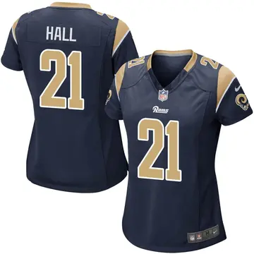 Nike Tyler Hall Women's Game Los Angeles Rams Navy Team Color Jersey