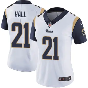Nike Tyler Hall Women's Limited Los Angeles Rams White Vapor Untouchable Jersey