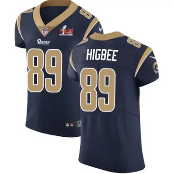 Nike Tyler Higbee Men's Elite Los Angeles Rams Navy Team Color Vapor Untouchable Super Bowl LVI Bound Jersey