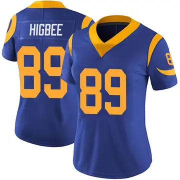 Nike Tyler Higbee Women's Limited Los Angeles Rams Royal Alternate Vapor Untouchable Jersey
