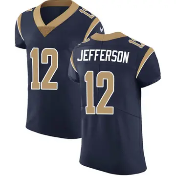 Nike Van Jefferson Men's Elite Los Angeles Rams Navy Team Color Vapor Untouchable Jersey