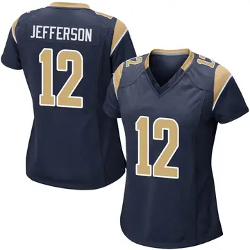 Nike Van Jefferson Women's Game Los Angeles Rams Navy Team Color Jersey