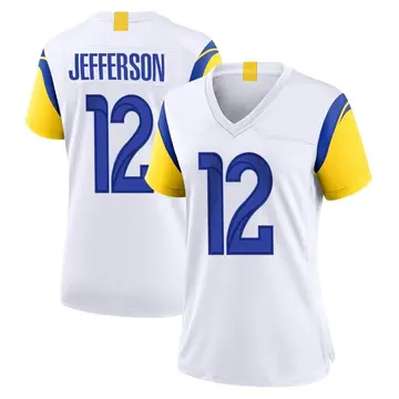 Nike Van Jefferson Women's Game Los Angeles Rams White Jersey