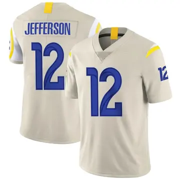 Nike Van Jefferson Youth Limited Los Angeles Rams Bone Vapor Jersey