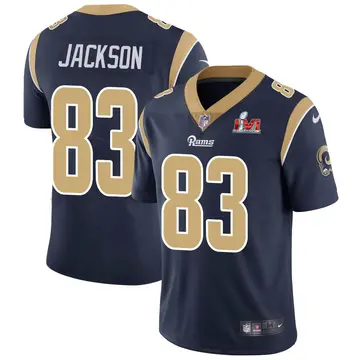 Nike Warren Jackson Men's Limited Los Angeles Rams Navy Team Color Vapor Untouchable Super Bowl LVI Bound Jersey