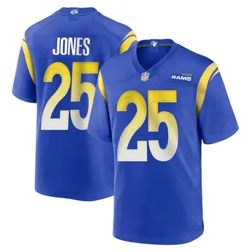Nike Xavier Jones Men's Game Los Angeles Rams Royal Alternate Jersey
