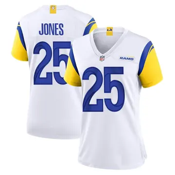 Nike Xavier Jones Women's Game Los Angeles Rams White Jersey