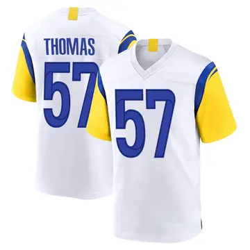 Nike Zach Thomas Youth Game Los Angeles Rams White Jersey