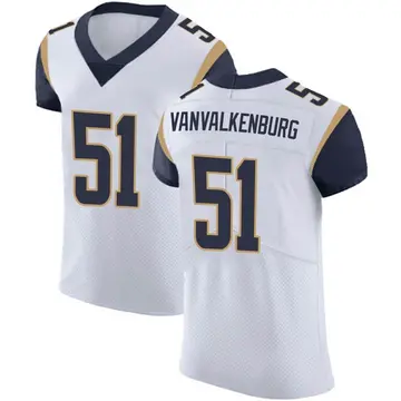 Nike Zach VanValkenburg Men's Elite Los Angeles Rams White Vapor Untouchable Jersey
