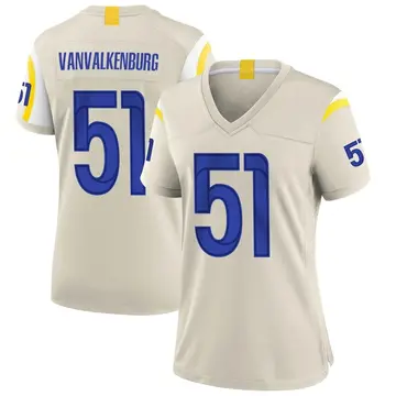 Nike Zach VanValkenburg Women's Game Los Angeles Rams Bone Jersey