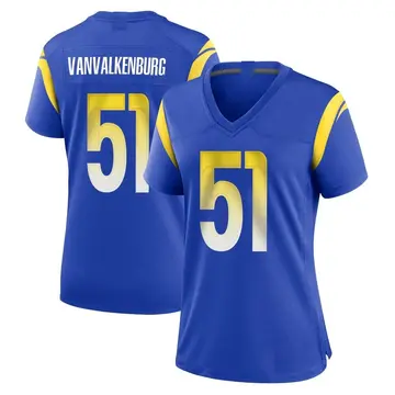 Nike Zach VanValkenburg Women's Game Los Angeles Rams Royal Alternate Jersey
