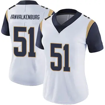 Nike Zach VanValkenburg Women's Limited Los Angeles Rams White Vapor Untouchable Jersey