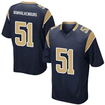 Nike Zach VanValkenburg Youth Game Los Angeles Rams Navy Team Color Jersey