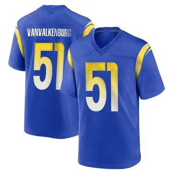 Nike Zach VanValkenburg Youth Game Los Angeles Rams Royal Alternate Jersey